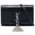 Autre Marque Borsa a tracolla Monogram Kate con nappina in pelle effetto coccodrillo nera Saint Laurent Nero