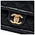 Bolsa Chanel Small Quilted em pele de cordeiro preta com corrente Preto - vista 5
