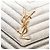 Autre Marque Borsa a tracolla portafoglio a busta monogramma Saint Laurent in pelle di vitello chevron craquelé metallizzato oro D'oro - vista 5
