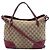 Bolso Tote Bree Fold Over Medium GG Canvas Gucci Beige