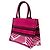 mala Book Tote Dior Medium em tela bordada Rosa Butterfly D Jungle Pop - vista 2