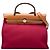 Bolsa Hermès Toile Herbag Zip 31 vermelha Vermelho