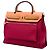Bolsa Hermès Toile Herbag Zip 31 vermelha Vermelho - vista 2