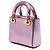 Bolso Lady Dior Mini Satchel de charol metalizado rosa - vista 2