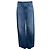 Alanui, jeans wide leg com franjas Azul