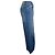 Alanui, jeans wide leg com franjas Azul - vista 3