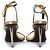Tom Ford, goldfarbene Leder-Sandalen mit Vorhängeschloss Golden - Ansicht 3