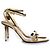 Tom Ford, goldfarbene Leder-Sandalen mit Vorhängeschloss Golden - Ansicht 4