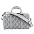 Dior CD diamond 2Way Handtasche aus PVC & Leder in Grau