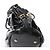 Borsa a tracolla Louis Vuitton Surya XL Monogram Mahina in pelle verniciata Nera M95796 - vista 9