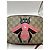 Gucci Borsa Camera GG Supreme Bee Marrone Rosa Beige - vista 7