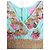 Manoush Vestido Féerie Piecettes Bordado em Lã de Algodão e Couro Rosa Turquesa Gold hardware - vista 13