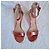 Gianvito Rossi Riemchen-Heels aus rosa Metallic-Leder Pink - Ansicht 3