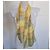 Lancel Paris Striped Silk Scarf Beige Green Yellow - view 2