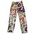 Paul & Joe Pantalones de seda Animal Parade Castaño Rosa Blanco Beige Verde Púrpura