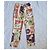 Paul & Joe Pantalones de seda Animal Parade Castaño Rosa Blanco Beige Verde Púrpura - vista 3