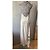 Paco Rabanne langes Seidenkleid mit Metalldetails Mehrfarben Beige - Ansicht 7