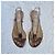 Valentino Garavani Sandali thong in pelle bronze con gioielli Bronzo - vista 2