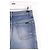 Autre Marque Jeans Wide Leg Saint Laurent Azul Algodão - vista 4