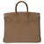 Hermès Borsa HERMES Birkin 25 in Pelle Étoupe - 104002 Taupe - vista 4