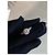 Anello Cartier con Diamante in Platino Taglia 51 - vista 5
