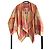 Autre Marque Monoki by Diane Goldstein Karierte Kimono-Jacke Pink Beige Orange Gelb - Ansicht 2