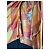 Autre Marque Monoki by Diane Goldstein Karierte Kimono-Jacke Pink Beige Orange Gelb - Ansicht 6