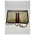 Gucci Ophidia GG Supreme Portafoglio a Catena Marrone Rosso Beige Verde - vista 2