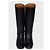 Autre Marque Saint Laurent Black Leather Knee High Boots Size 39 Pre-owned - view 2