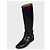 Autre Marque Saint Laurent Black Leather Knee High Boots Size 39 Pre-owned - view 3