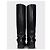 Autre Marque Saint Laurent Black Leather Knee High Boots Size 39 Pre-owned - view 4