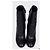 Gucci Black Leather Ankle Boots Sculptural Heel Zip Closure Size 37 Pre-owned - view 3