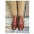 Frye Stiefel aus braunem Leder und Segeltuch Beige - Ansicht 10