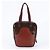 Borsa Tote Prada in pelle rossa Rosso Bordò - vista 3