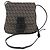 Borsa a tracolla in pelle Fendi FF Zucchino Marrone