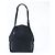 Sac à épaule Gucci en cuir et toile bleu marine - vue 3
