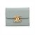 Céline Carteira de aba Celine Triomphe Small Azul claro