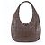 Coach Topia Alter Ego Crescent Leather Shoulder Bag Brown