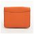 Hermès Monedero Hermes Dogon de piel Togo Naranja - vista 2
