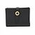 Portafoglio bi-fold Burberry in pelle nera Nero
