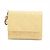 Christian Dior Cartera tri-fold Lady Dior en piel Cannage Amarillo
