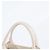 Tote Sac cabas Prada Canapa avec logo triangle Écru - vue 2
