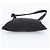 Prada Tessuto Nylon Triangle Logo Leather Shoulder Bag Black - view 5