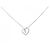 Autre Marque Collana in oro bianco K10 e diamanti Argento