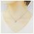 Autre Marque Collana in oro bianco K10 e diamanti Argento - vista 6