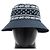 Cappello bucket Hermès in misto cotone ricamato Bianco Blu Blu navy - vista 3
