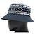 Cappello bucket Hermès in misto cotone ricamato Bianco Blu Blu navy - vista 4
