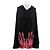 Acne Gilet noir brodé à boutons rouges Black