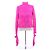Top de renda rosa Balenciaga