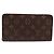 Louis Vuitton Monogram Porte Monnaie Zip Long Wallet Marrom